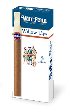 A pack of five Willow flavor Wm.Penn tipped cigars.